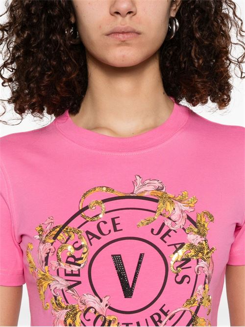 T-shirt donna maniche corte Versace jeans Couture | 78HAHC01CJ02C494